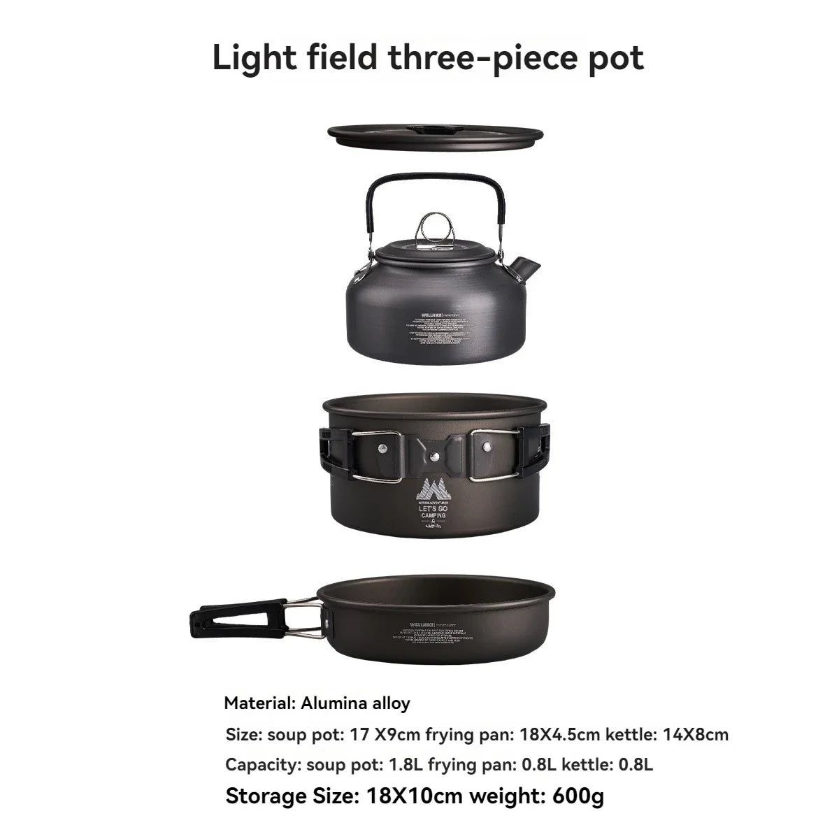Portable Outdoor Camping Cookware Set