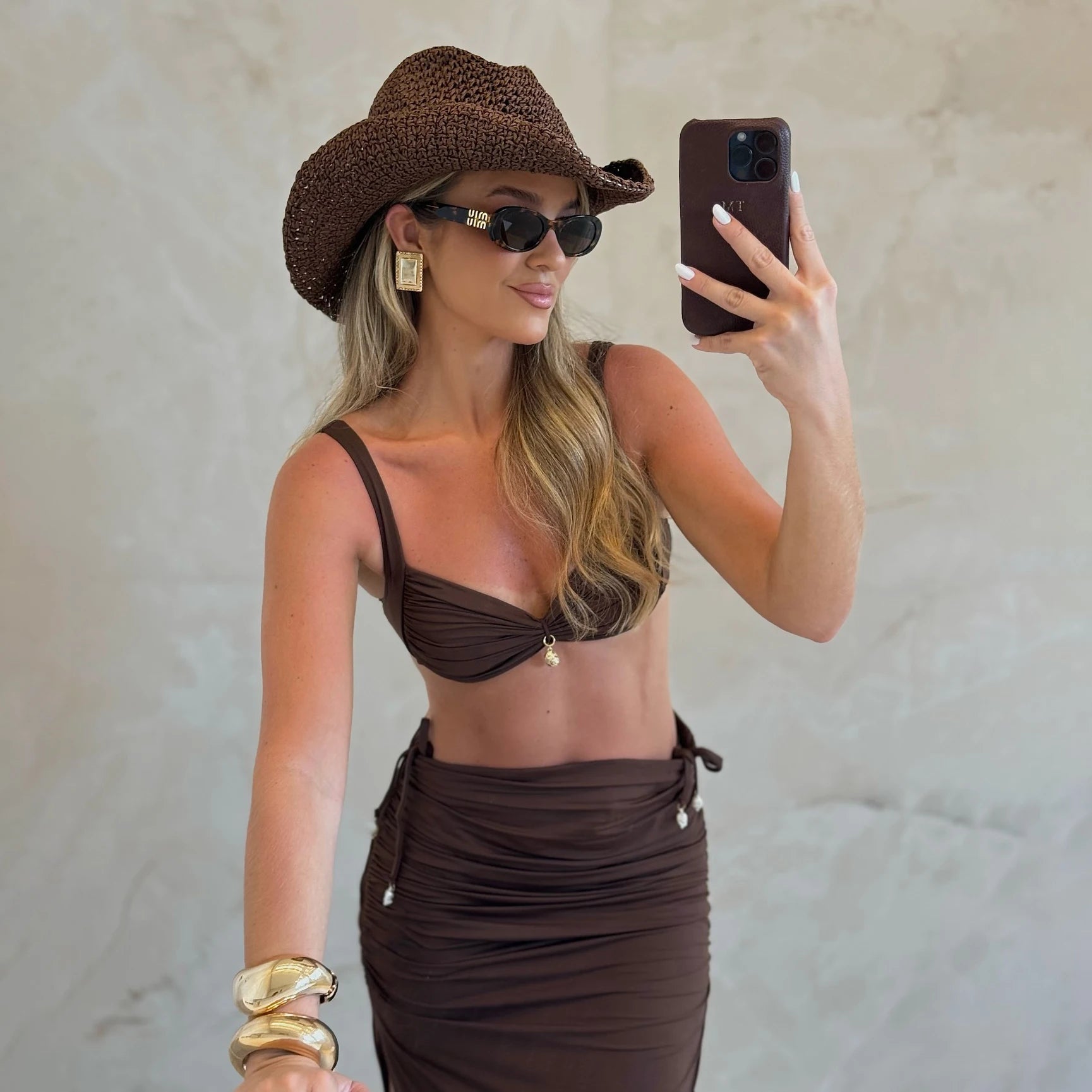 Maya 3-Piece Push-Up Bikini with Skirt