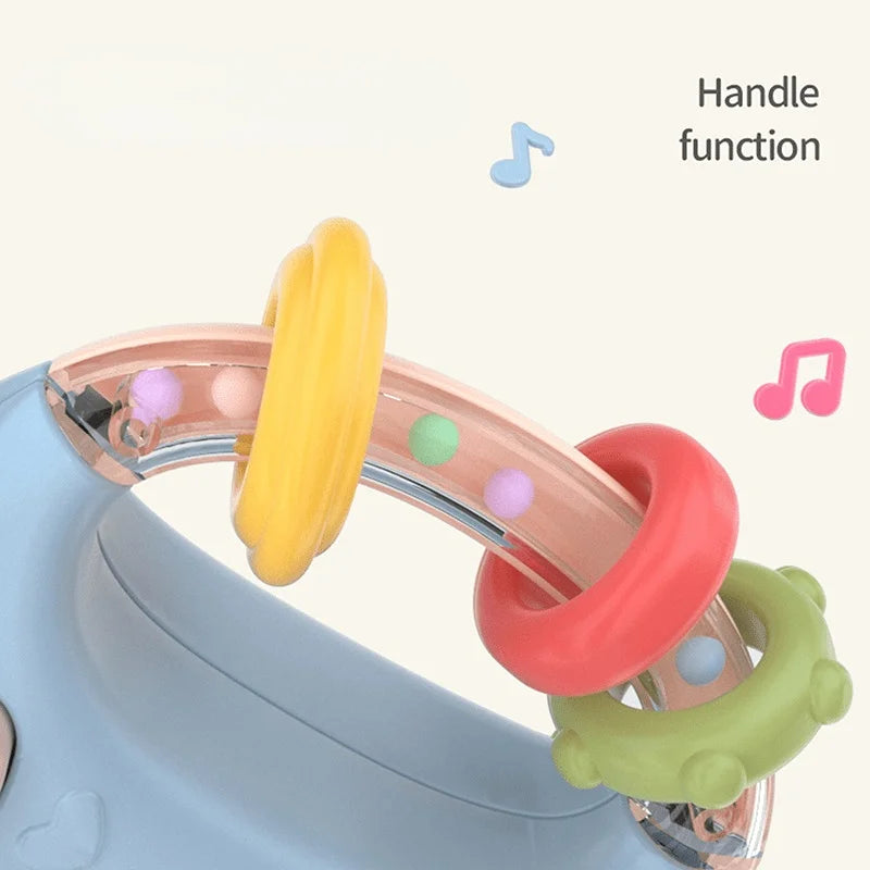 Musical Baby Bottle Teether Rattle Toy