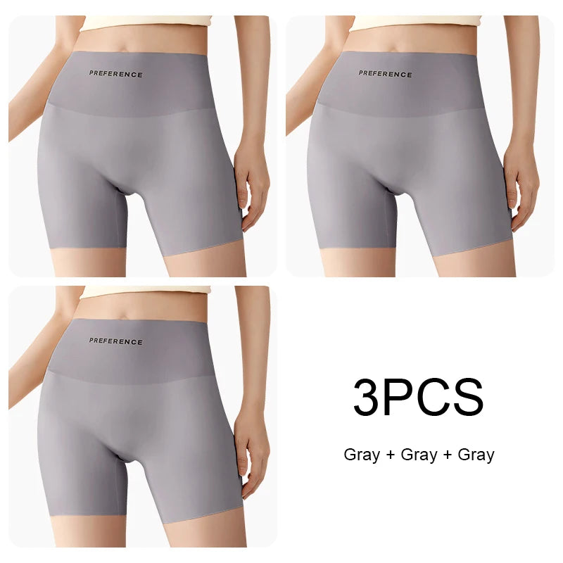 3 Ice Silk Seamless Safety Shorts