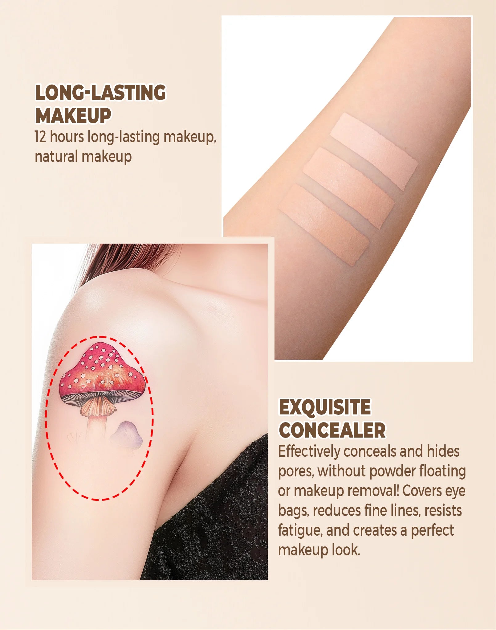 Waterproof Full Coverage Concealer