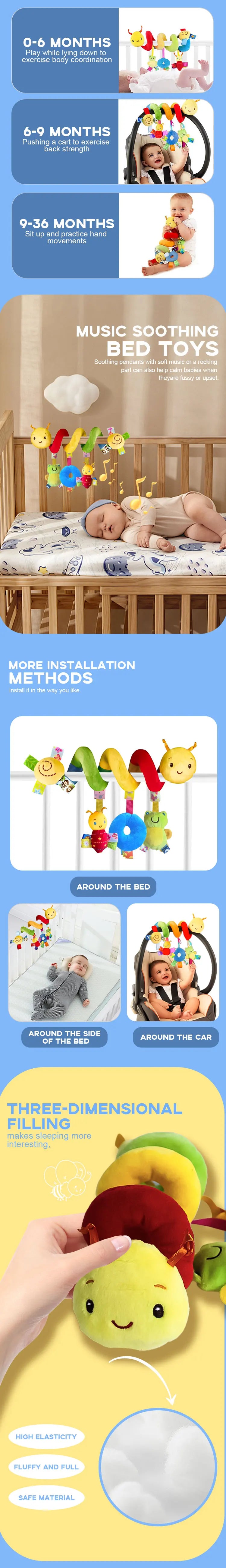 Baby Hanging Plush Spiral Toy