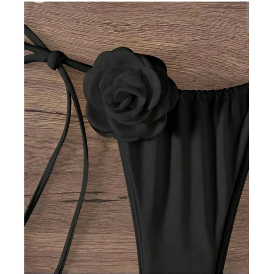 Bianca Flower Bandeau Bikini Set