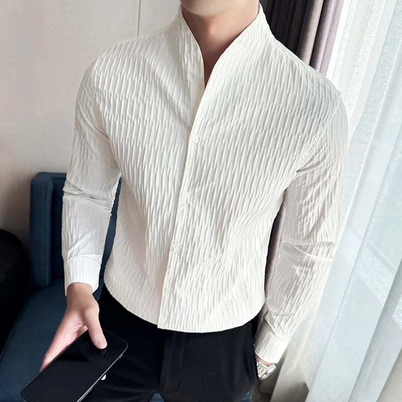 Long Sleeve Formal Shirt – Slim Fit Elegance