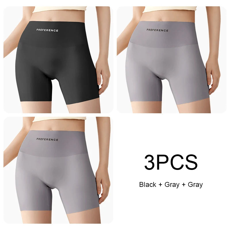 3 Ice Silk Seamless Safety Shorts