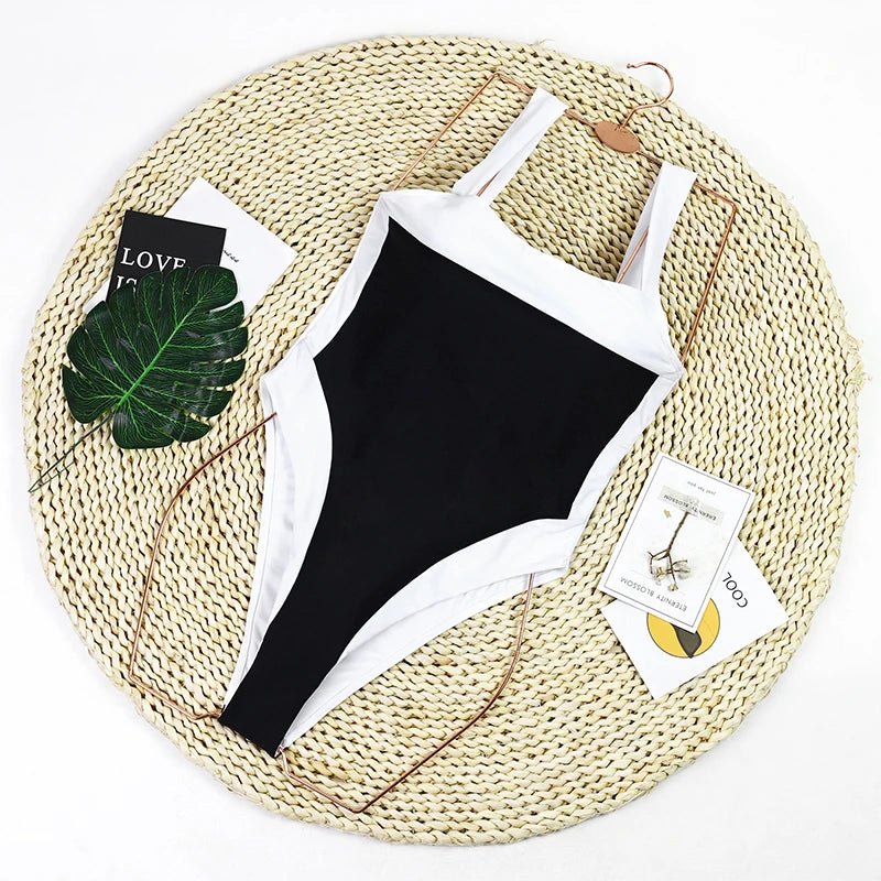 Mia Swimsuit - Black and White