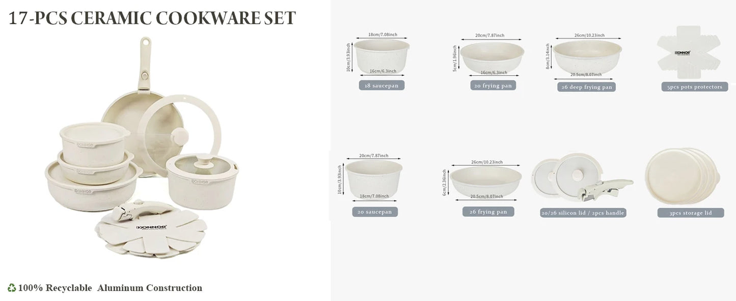 Donnor Nonstick Cookware Set