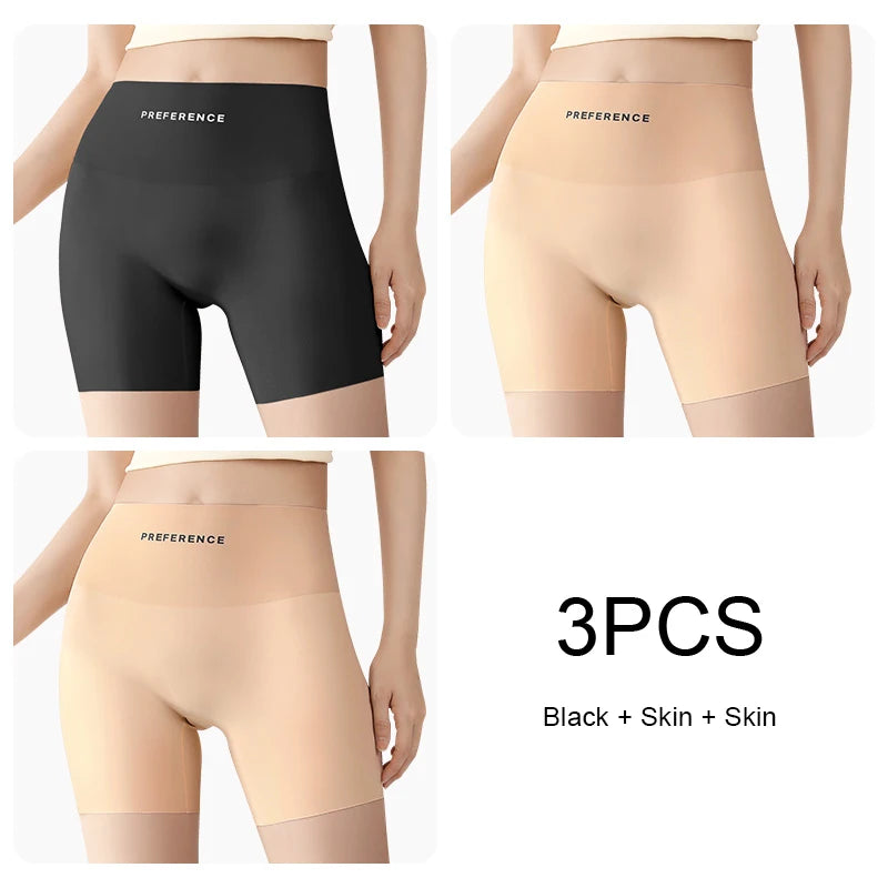 3 Ice Silk Seamless Safety Shorts