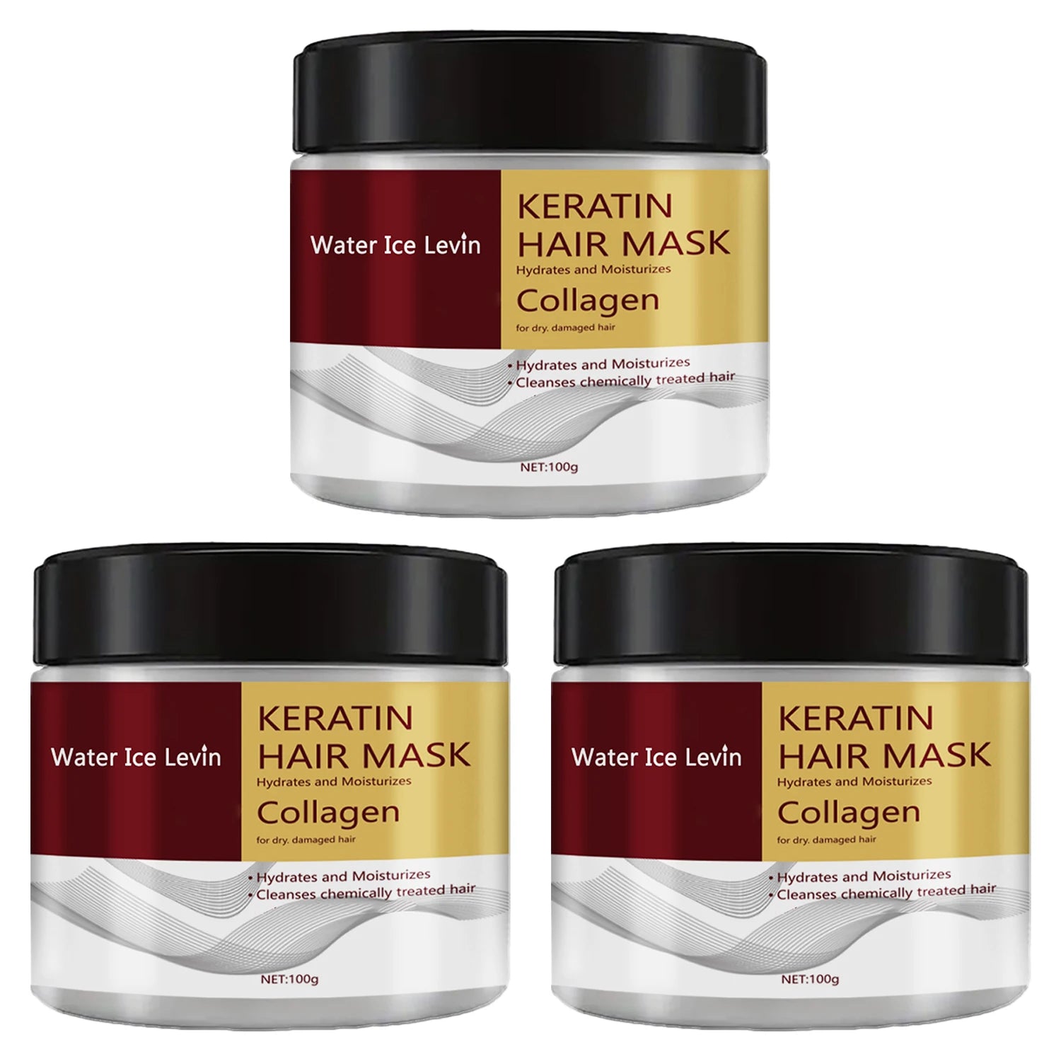 Water Ice Levin Collagen Keratin Hair Mask - 100G