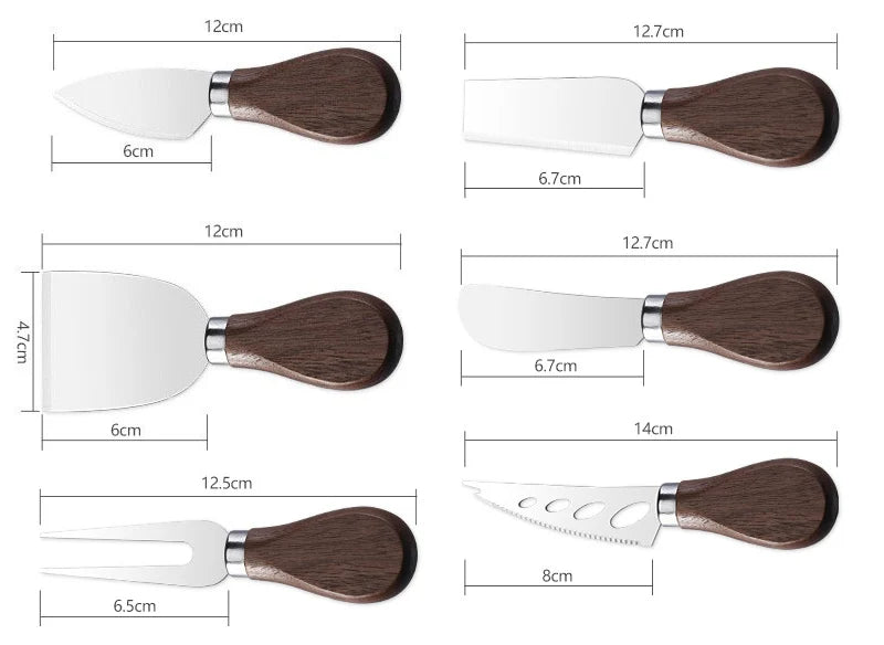 Stainless Steel Cheese Knife Set