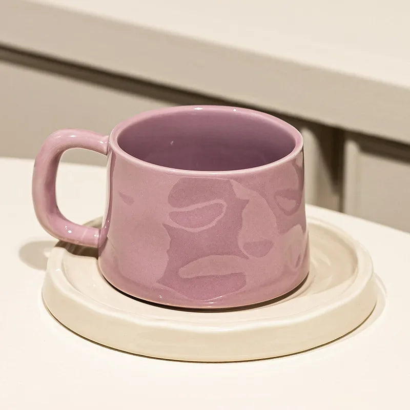 Ceramic Coffee Mug with Tray