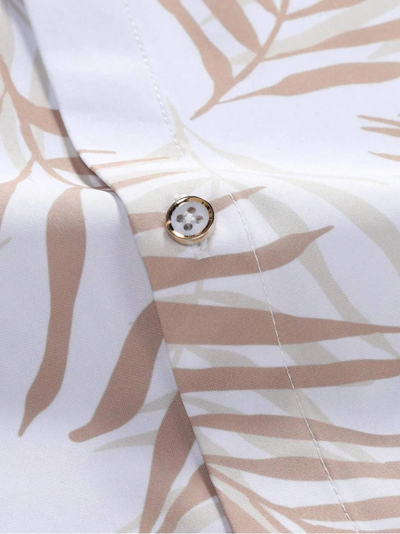 Two-Piece Set – Printed Shirt & Drawstring Shorts