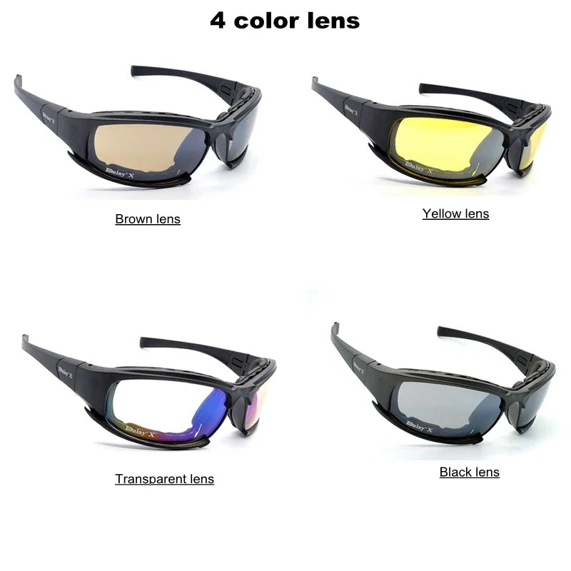 Daisy Tactical Goggles Sunglasses - 4 Lens