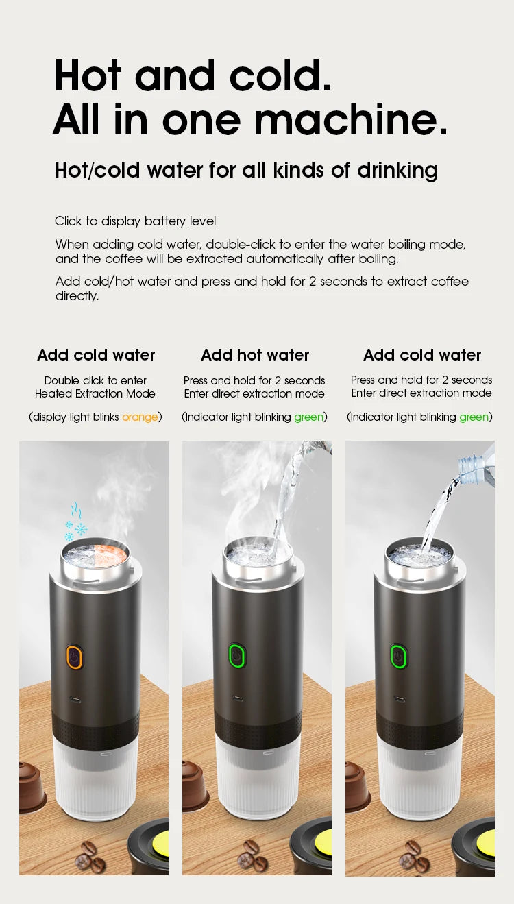 Electric Portable Espresso Coffee Maker