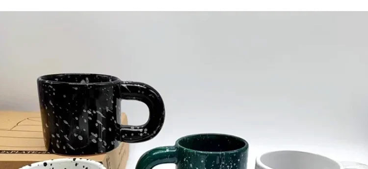 Anamorphic Ink Splash Porcelain Mug