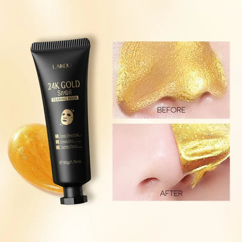 24K Gold Snail Peel-Off Face Mask