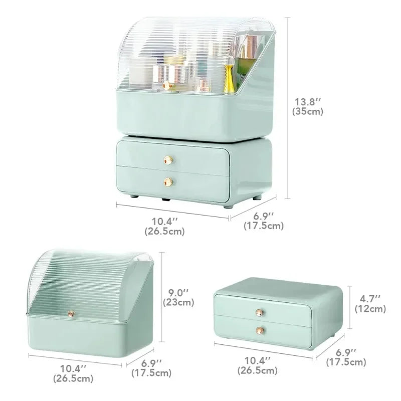 Cosmetic Storage Box - Mint