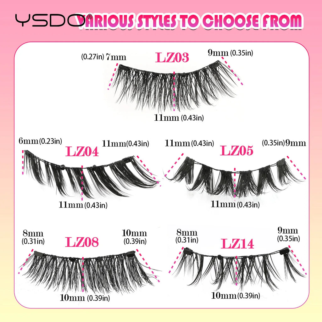 3D Magnetic Mink Eyelashes & Tweezers Set
