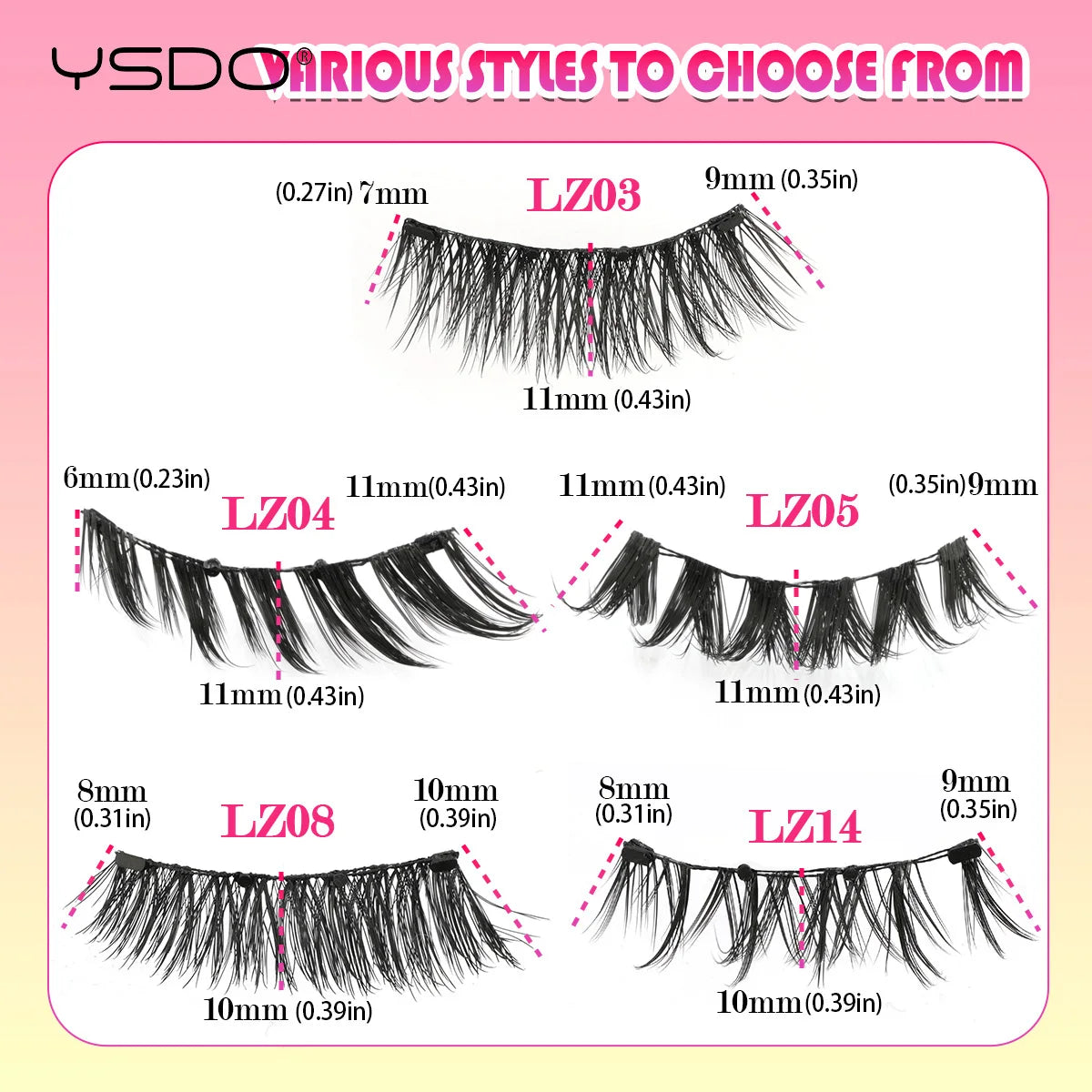 3D Magnetic Mink Eyelashes & Tweezers Set