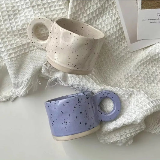 Anamorphic Ink Splash Porcelain Mug