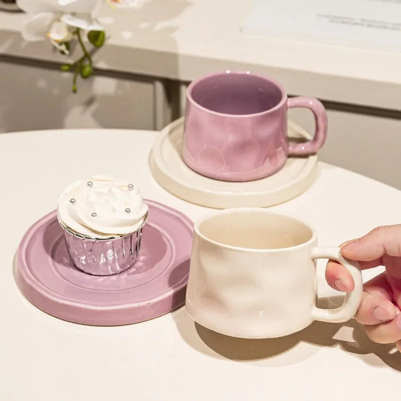 Ceramic Coffee Mug with Tray