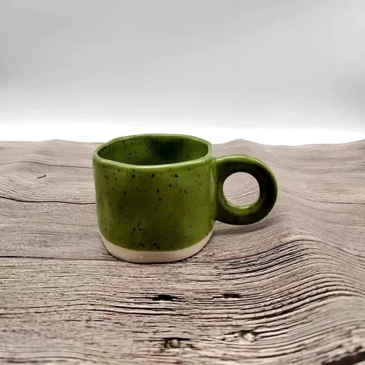 Anamorphic Ink Splash Porcelain Mug