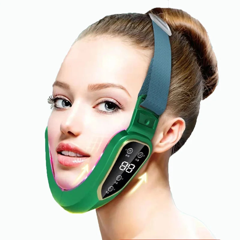 LED Photon Therapy V‑Face Massager