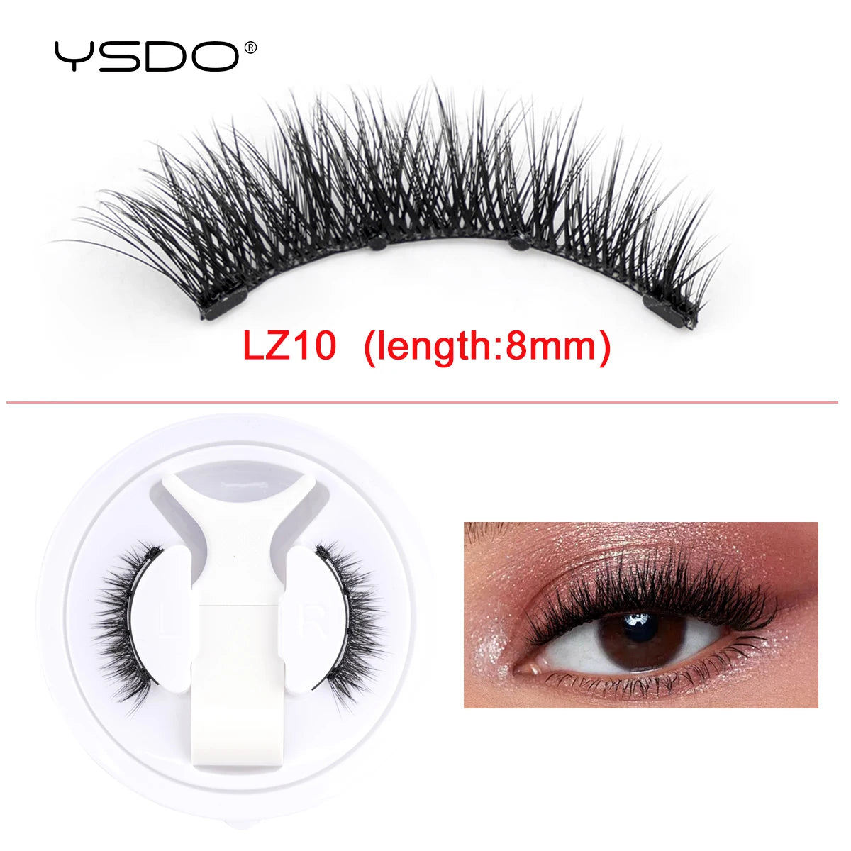 3D Magnetic Mink Eyelashes & Tweezers Set