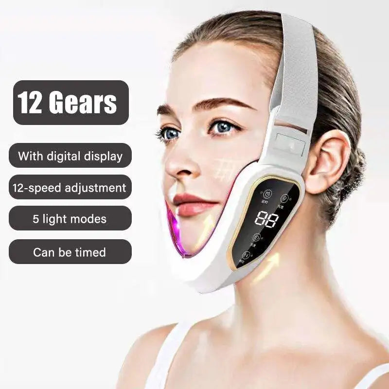 LED Photon Therapy V‑Face Massager