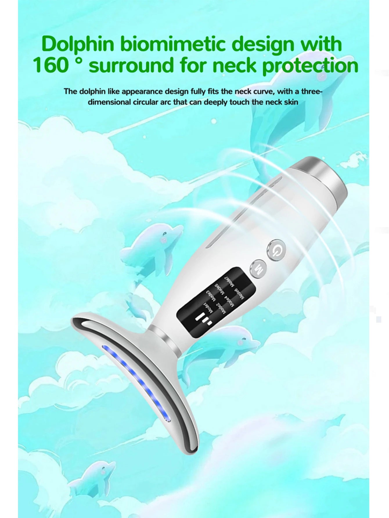 AXH 7‑Mode LED Face & Neck Beauty Instrument