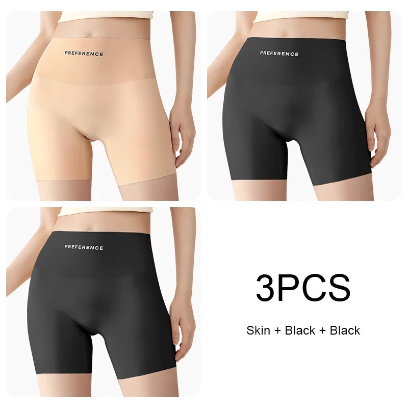 3 Ice Silk Seamless Safety Shorts