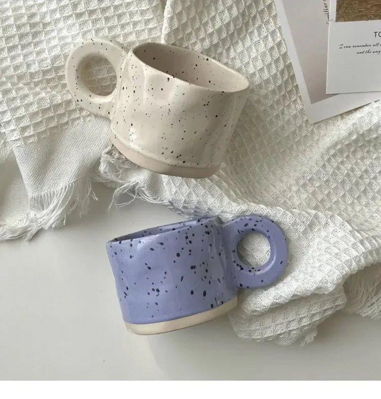 Anamorphic Ink Splash Porcelain Mug