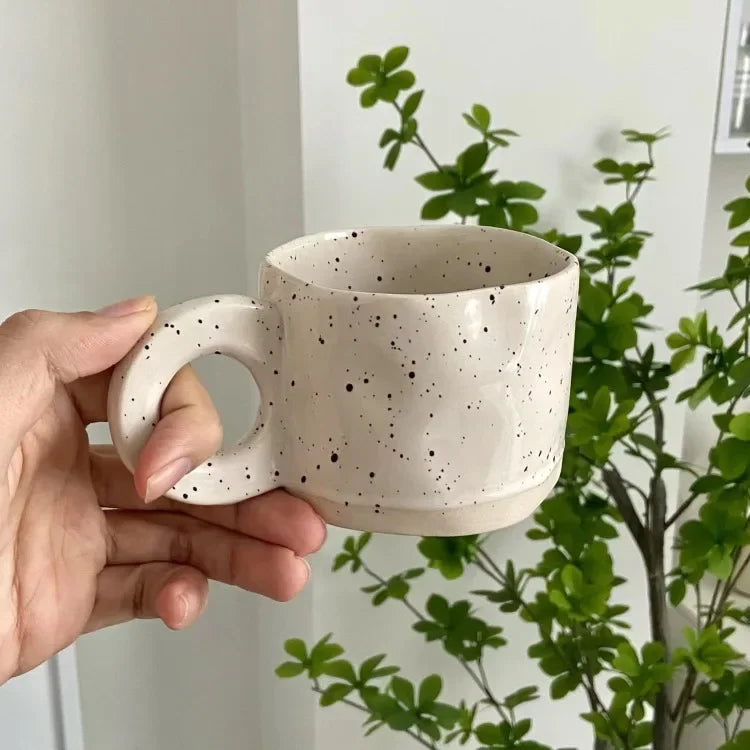 Anamorphic Ink Splash Porcelain Mug