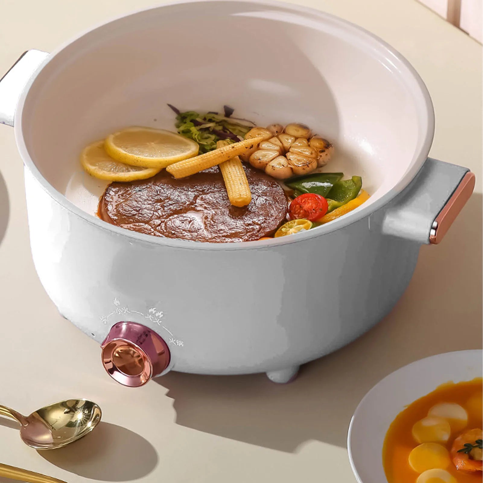 3.5L Electric Cooking Pot – Multi-Function Ceramic Cooker