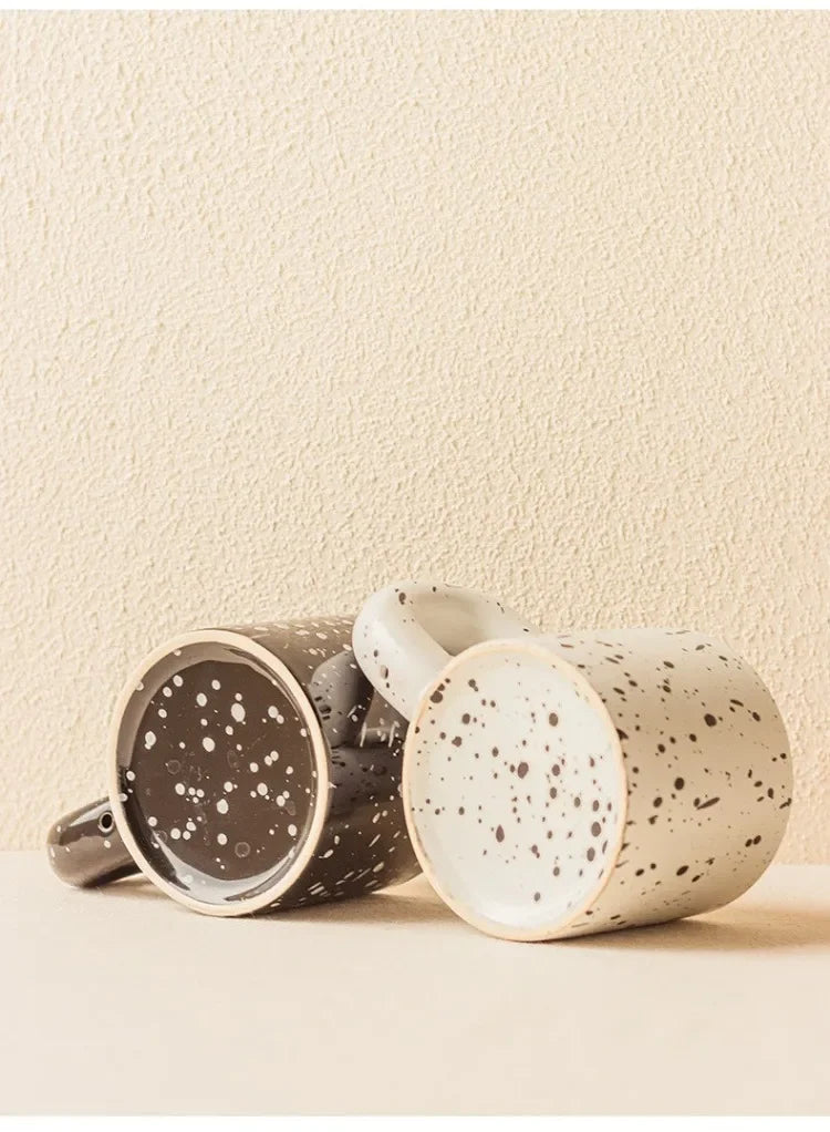 Anamorphic Ink Splash Porcelain Mug