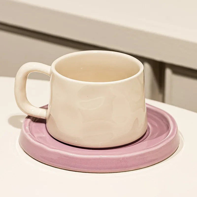 Ceramic Coffee Mug with Tray
