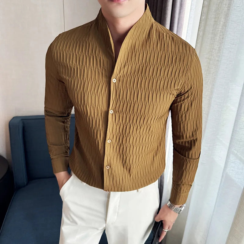 Long Sleeve Formal Shirt – Slim Fit Elegance