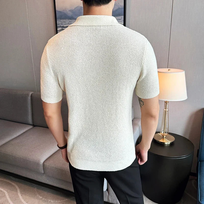 Knitted Polo Shirt