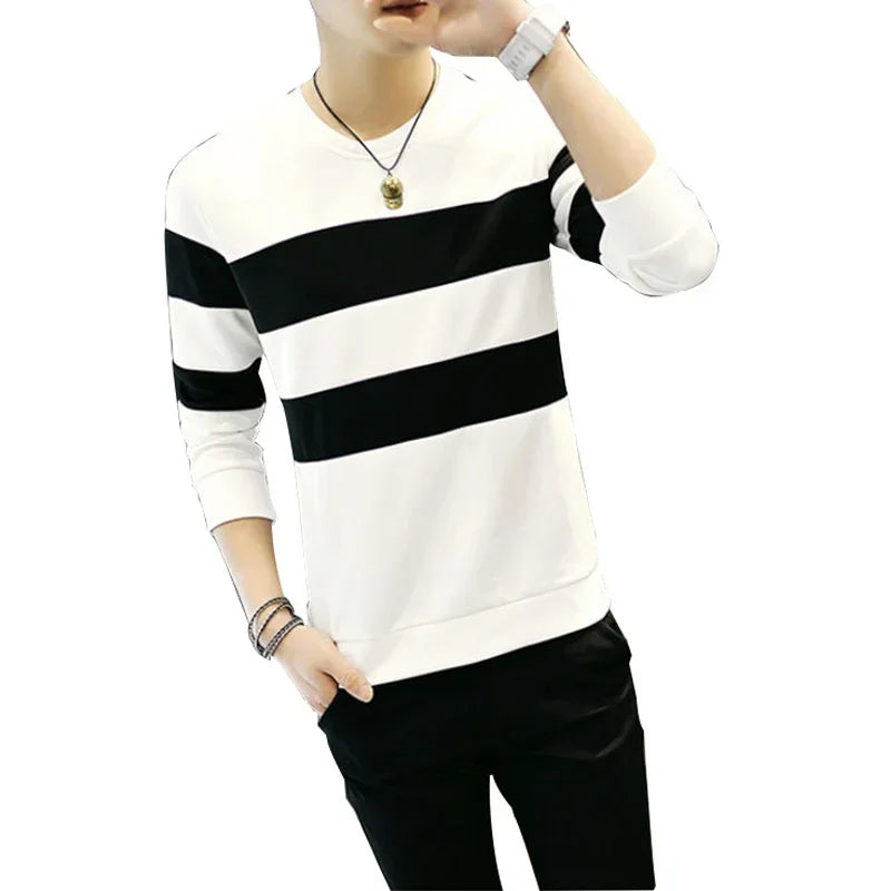 Striped Black & White Sweatshirt