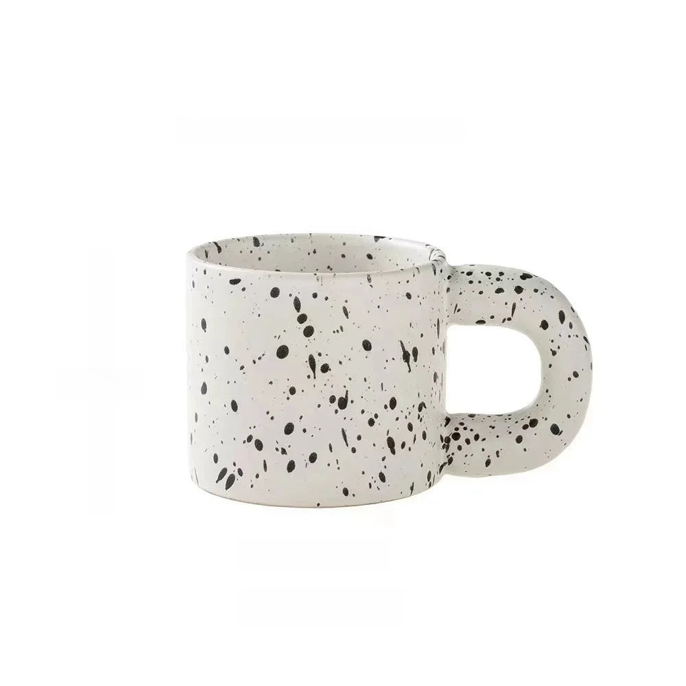 Anamorphic Ink Splash Porcelain Mug