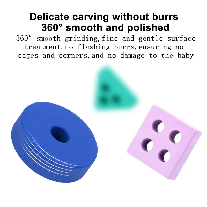 Montessori Wooden Colour & Shape Matching Puzzle