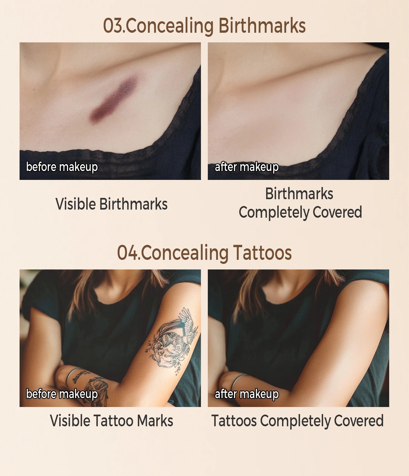 Waterproof Full Coverage Concealer