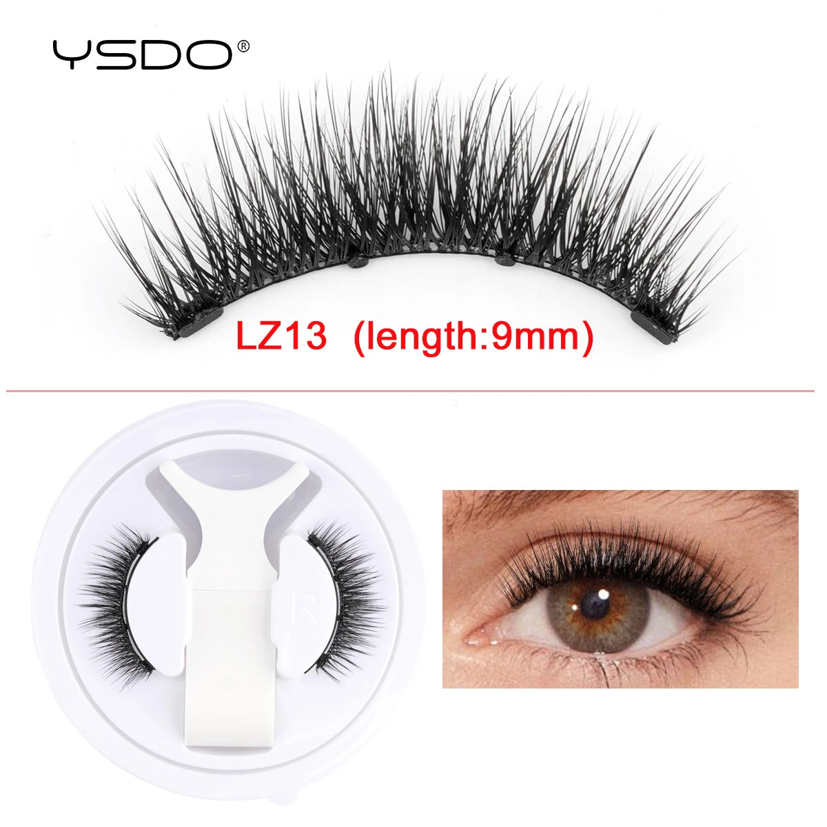 3D Magnetic Mink Eyelashes & Tweezers Set