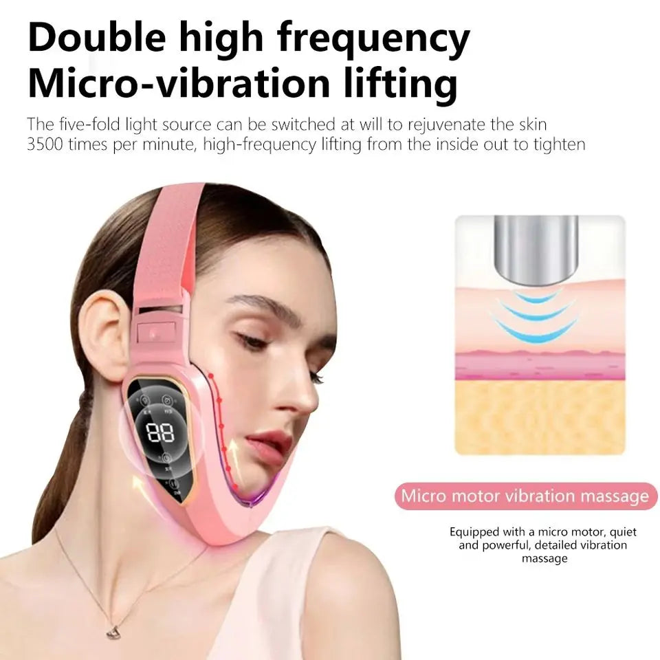LED Photon Therapy V‑Face Massager