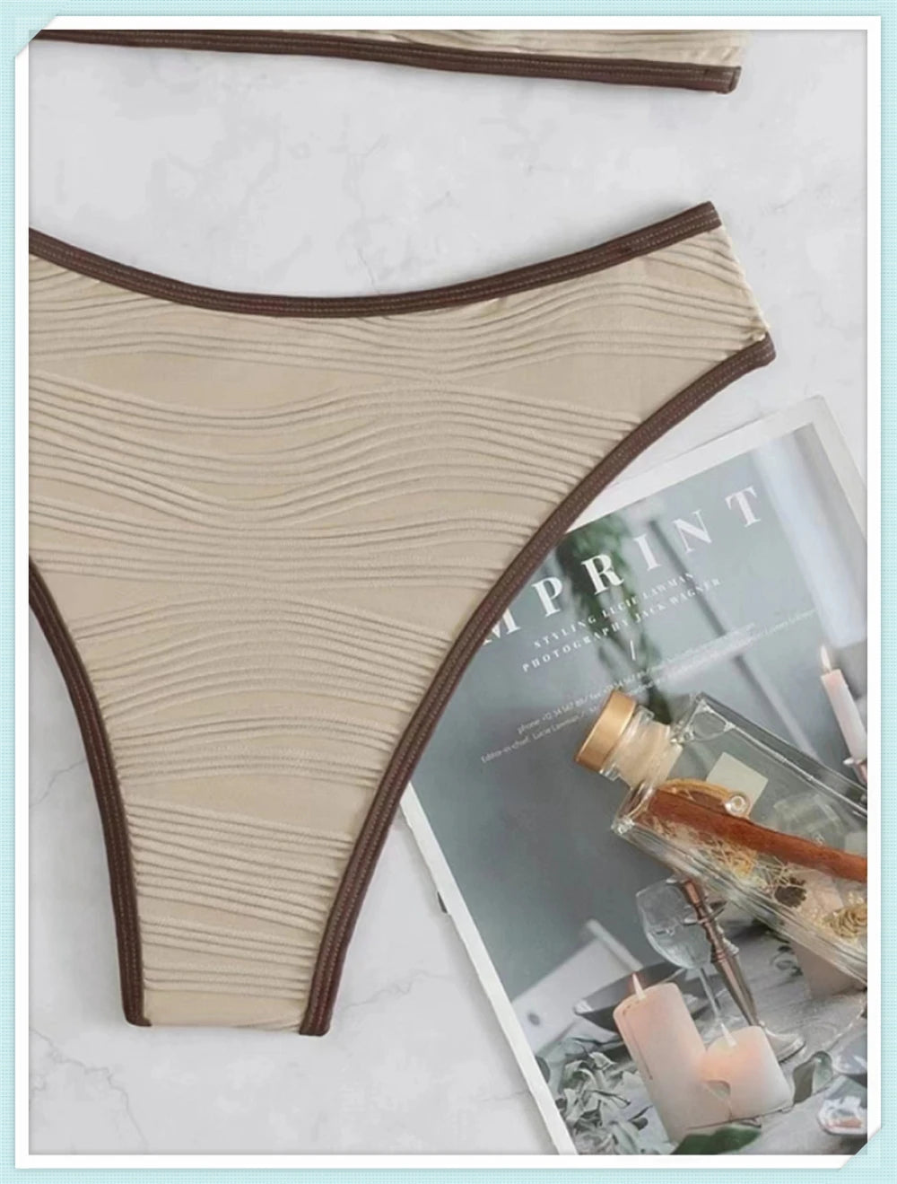 Daisy Bikini Set - Cream