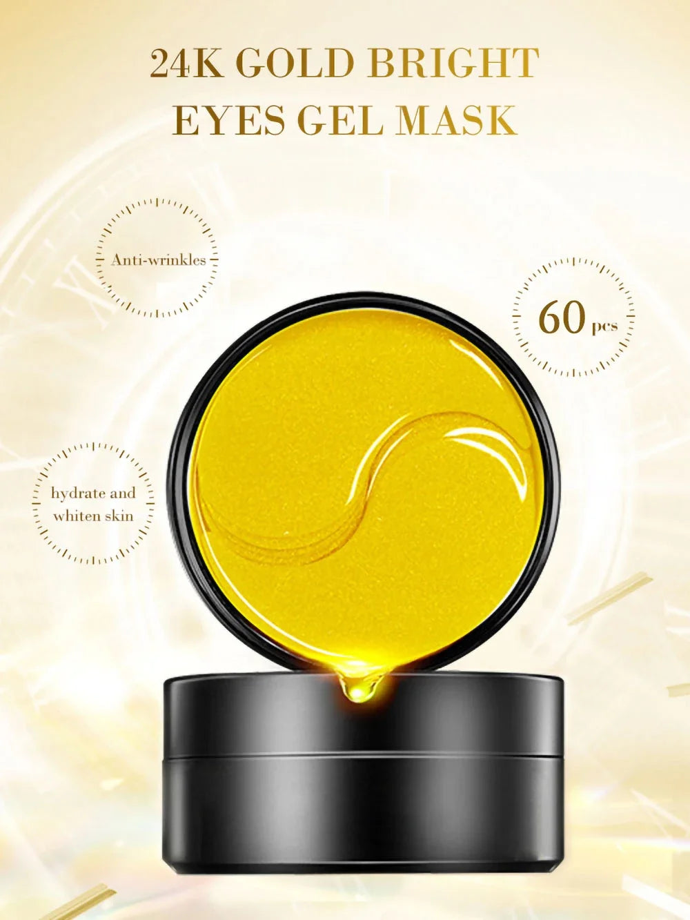 24K Gold Hyaluronic Acid Eye Mask