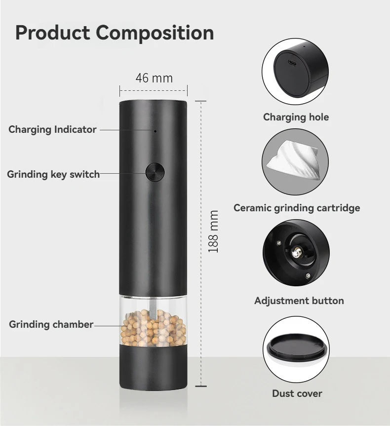 Automatic Electric Salt & Pepper Grinder