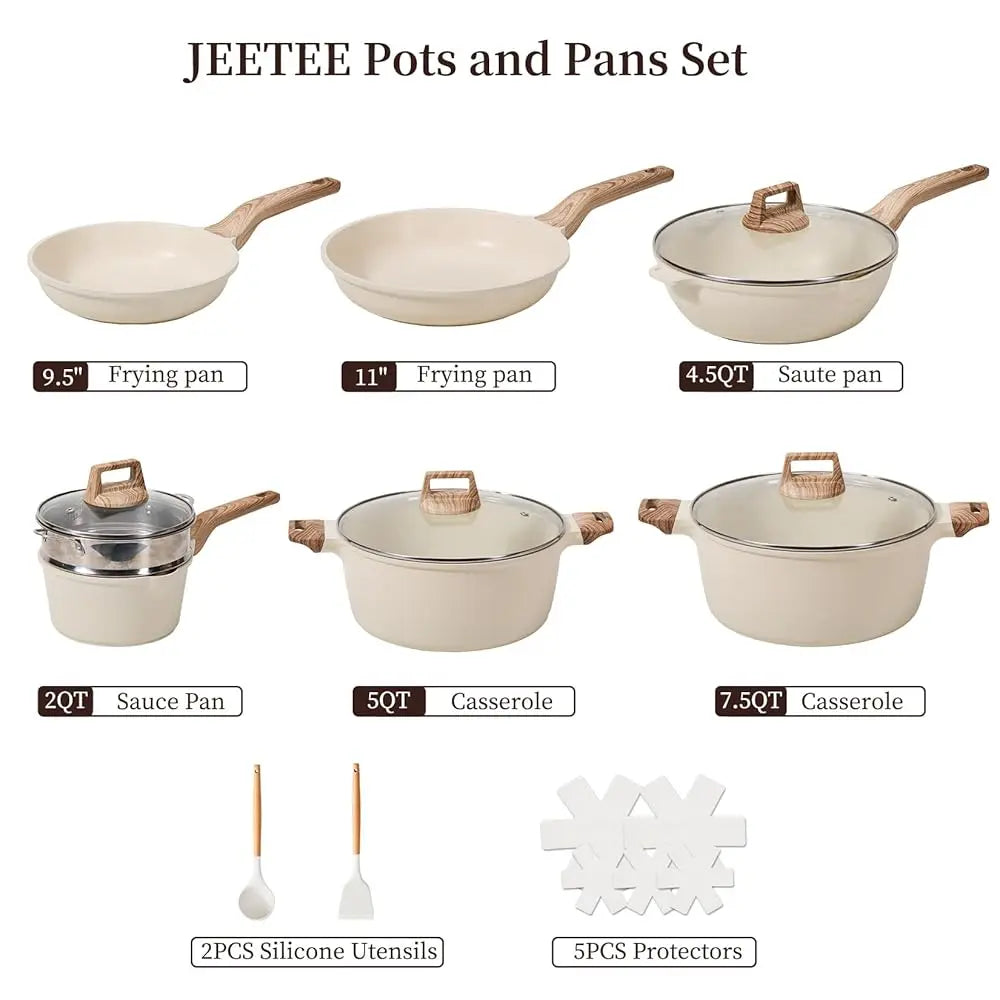 18-Piece Nonstick Cookware Set