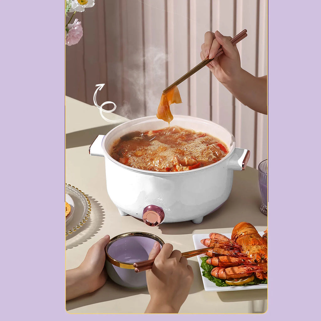 3.5L Electric Cooking Pot – Multi-Function Ceramic Cooker
