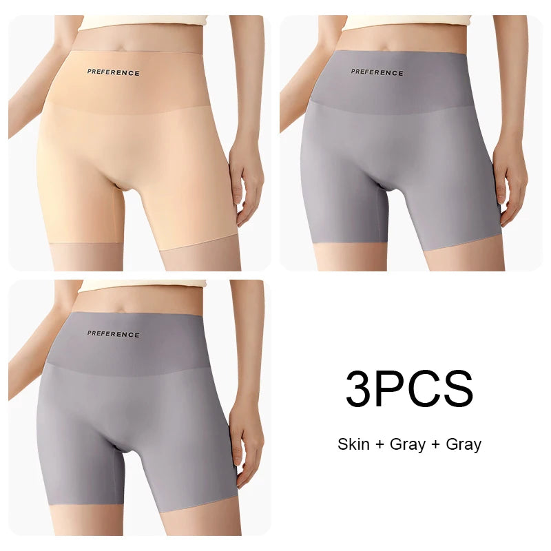 3 Ice Silk Seamless Safety Shorts